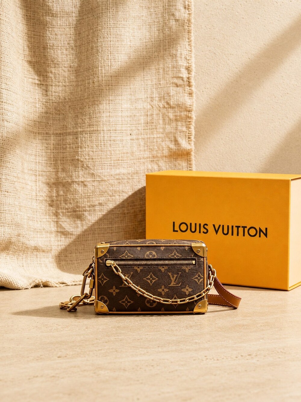 Louis Vuitton Monogram Canvas Chain Crossbody from Mini Soft Trunk Line - Picture 6 of 6